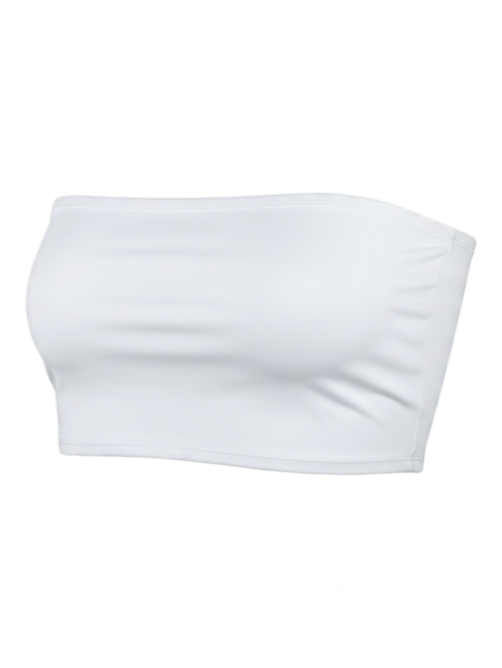 Express Body Contour High Compression Cropped Tube Top Womens Size XL White - Picture 2 of 8